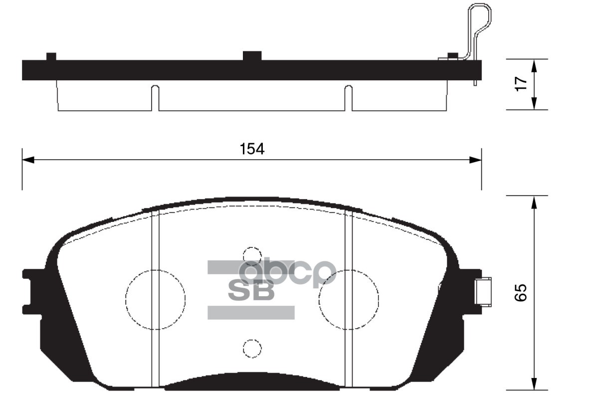 Колодки передние SANGSIN BRAKE SP1191
